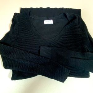 Old Navy Black Long Tunic Sweater - Size L Large